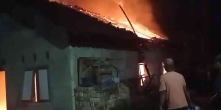 Tangkapan Layar Video Amatir Kebakaran di Jogotirto Berbah