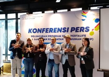 PT Perta Life Insurance atau PertaLife melalui Dana Pensiun Lembaga Keuangan (DPLK) resmi meluncurkan Program Dana Santunan Kesehatan Pensiunan (DSKP). Program DSKP merupakan perlindungan kesehatan jangka panjang bagi karyawan setelah memasuki masa pensiun. (Foto: Ismadi Amrin/InfoPublik)