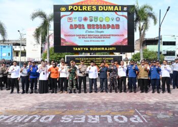 Pemko dan Polres Dumai Tingkatkan Kerja Sama Hadapi Bencana Hidrometeorologi