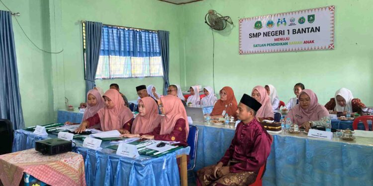 SMP Negeri 1 Bantan Raih Sertifikasi Sekolah Ramah Anak di Bengkalis