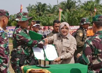 Bupati Siak Puji TMMD, Program TNI Dorong Pembangunan di Daerah Terpencil