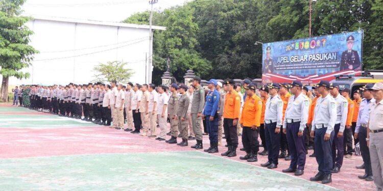 Polres Sumenep Siapkan Diri Hadapi Cuaca Ekstrem dengan Apel Kesiapsiagaan