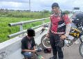 Polisi Tangkap Pelaku Pungli di Gerbang Tol Keramasan