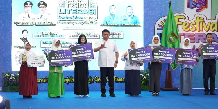Festival Literasi Sumsel 2025 Resmi Dibuka oleh Gubernur Herman Deru
