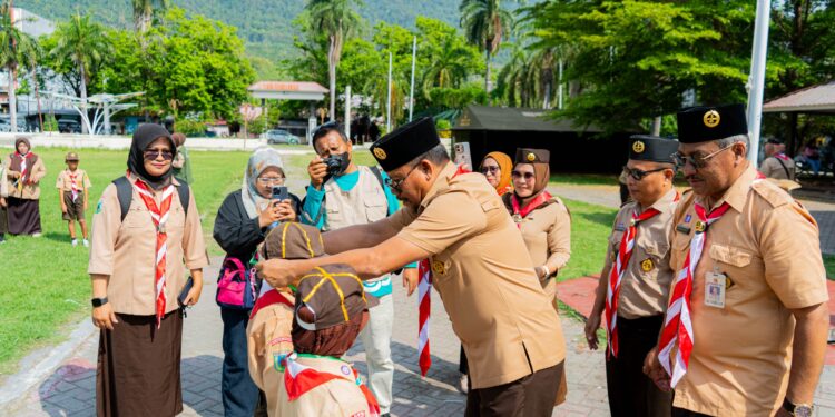 Kegiatan Edukatif dan Donor Darah Digelar Pramuka Banggai di Alun-Alun Bumi Mutiara