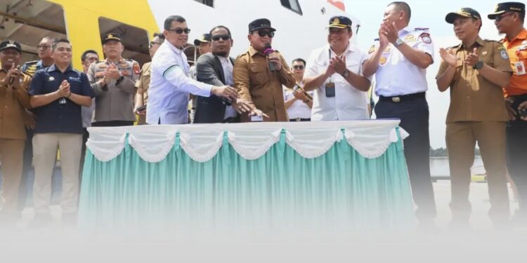 Ferry Sungai Bulan-Kampung Baru Resmi Beroperasi di Kubu Raya