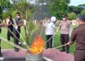 Pemusnahan Barang Bukti di Pohuwato Dihadiri Berbagai Instansi