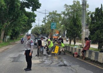 Forum LLAJ Balangan Tanggap Keluhan Jalan Bergelombang di Paringin