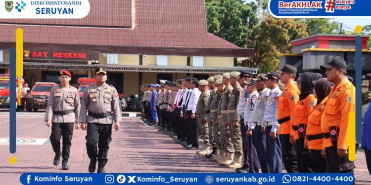 Polres Seruyan Gelar Apel Kesiapsiagaan Bencana Hidrometeorologi