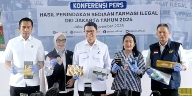 BPOM, Polri, dan Kejaksaan Agung Ungkap Obat Ilegal Senilai Rp2,74 Miliar