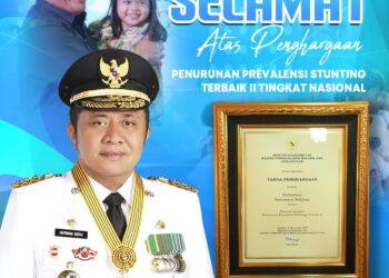 Sumatra Selatan Raih Penghargaan Nasional atas Penurunan Stunting