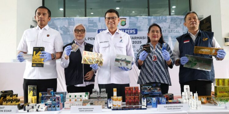 Polda Metro Jaya dan BPOM Ungkap Gudang Farmasi Ilegal di Jakarta Barat