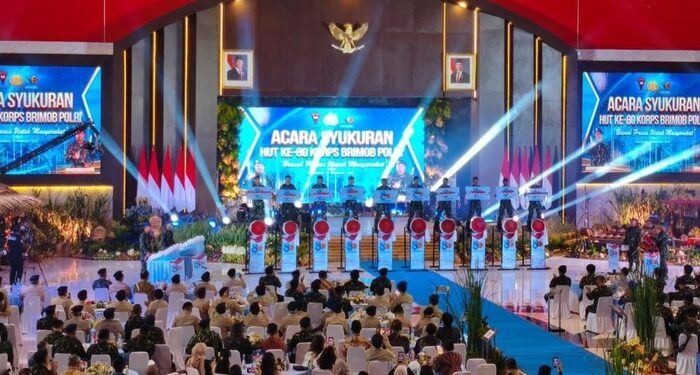 Kapolri Jenderal Listyo Sigit Prabowo Hadiri Perayaan HUT Ke-80 Brimob
