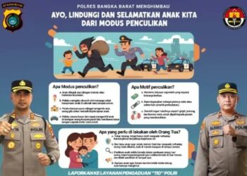 Polres Bangka Barat Ingatkan Warga Tetap Waspada Terhadap Penculikan Anak