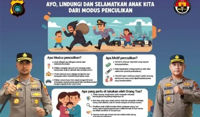 Polres Bangka Barat Ingatkan Warga Tetap Waspada Terhadap Penculikan Anak