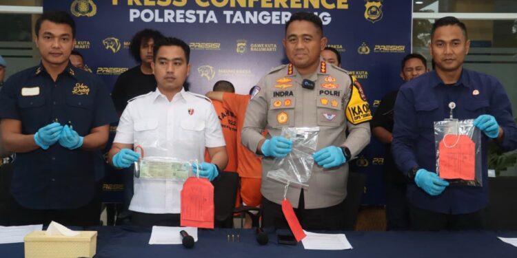 Polresta Tangerang Tangkap Dua Pelaku Curanmor Bersenjata Api
