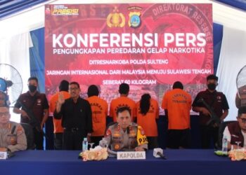 Polda Sulteng Ungkap Jaringan Narkoba Internasional di Donggala