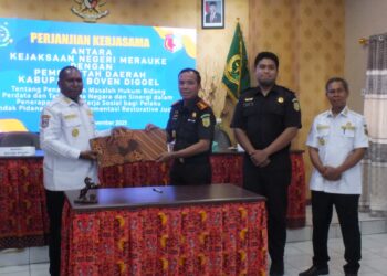 Pemkab Boven Digoel dan Kejari Merauke Perpanjang Kerja Sama Hukum