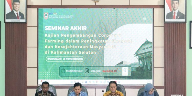 Pemprov Kalsel Kaji Corporate Farming untuk Pertanian Modern