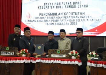 Bupati Hulu Sungai Utara Paparkan Raperda APBD 2026 di DPRD