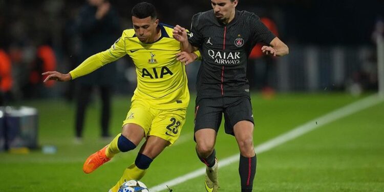 PSG Unggul 5-3 atas Tottenham dalam Pertandingan Liga Champions