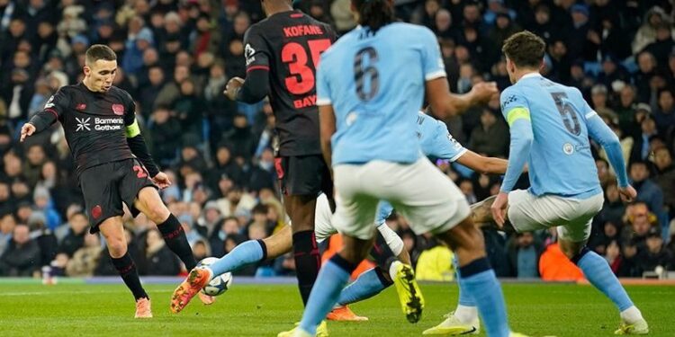 Bayer Leverkusen Tundukkan Manchester City 2-0 di Liga Champions