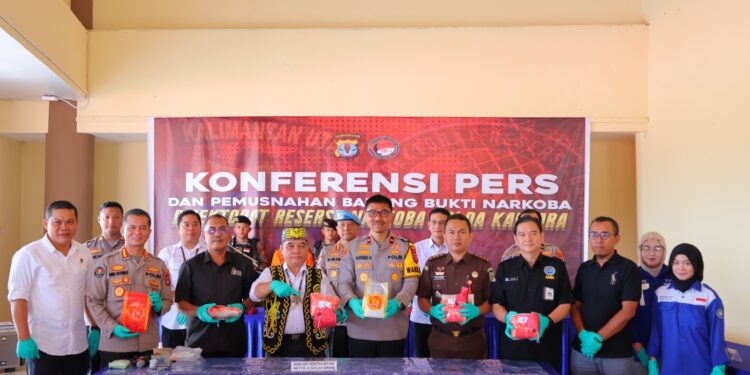 Polda Kalimantan Utara Musnahkan 4.533,24 Gram Sabu