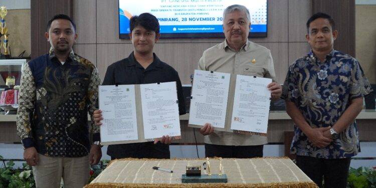 Pemkab Pinrang dan PT Ganesha Multi Kreatif Jalin Kerja Sama untuk Layanan Air Bersih