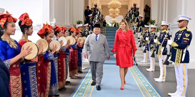 Presiden Prabowo Terima Kunjungan Ratu Máxima di Istana Merdeka