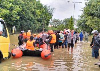 Polres Aceh Barat Serukan Kewaspadaan Warga Terhadap Banjir di Kaway XVI