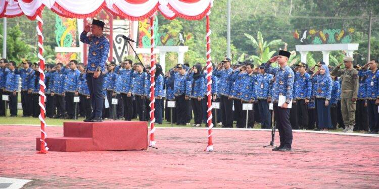Peringatan HUT Korpri dan Hari Guru di Pulang Pisau Tekankan Peran ASN dan Guru