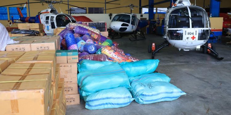 Polri Distribusikan 4.459 Kilogram Bantuan Logistik di Sumatera Utara