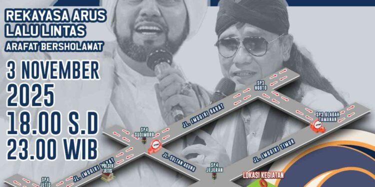 rekayasa Arus Lalu lintas Arafat Bersholawat di Bantul