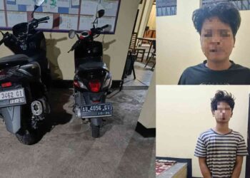 Dua pemuda asal Gunungkidul dan Sleman ditangkap jajaran Polsek Dlingo setelah diduga melakukan tindak pidana pencurian sepeda motor di Dusun Tekik