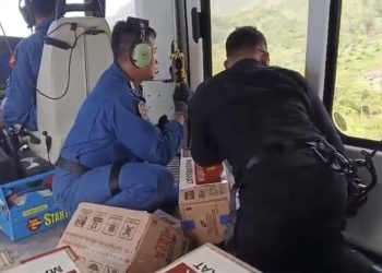 Polri Gunakan Airdrop untuk Distribusi Bantuan Banjir di Taput dan Tapteng