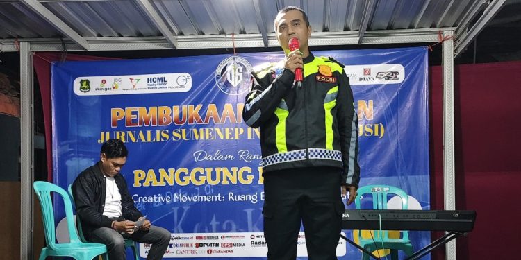 Satlantas Sumenep Gelar Edukasi Keselamatan di Ruang Kreatif dan Komunitas Otomotif