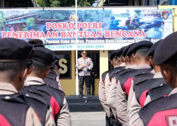 Polri Laksanakan Apel Pergeseran Pasukan untuk Percepatan Bantuan Bencana