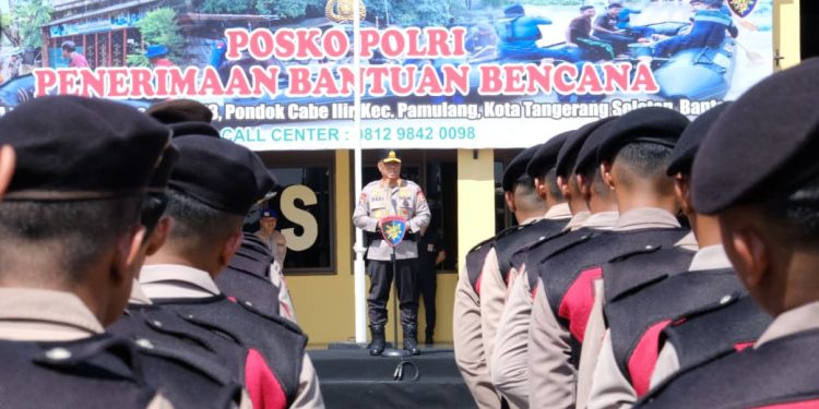 Polri Laksanakan Apel Pergeseran Pasukan untuk Percepatan Bantuan Bencana