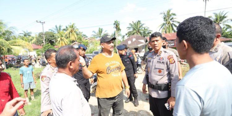 Kapolda Aceh Tinjau Langsung Penanganan Banjir di Aceh Tamiang