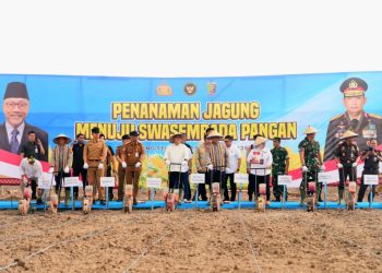 Wakapolri dan Menko Pangan Tanam Jagung di Lampung Selatan untuk Perkuat Ketahanan Pangan