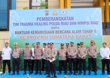 Polda Riau Kirim Tim Trauma Healing dan Bantuan ke Agam, Sumatera Barat