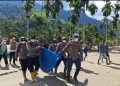 Polres Aceh Tenggara Evakuasi Jenazah di Sungai Alas