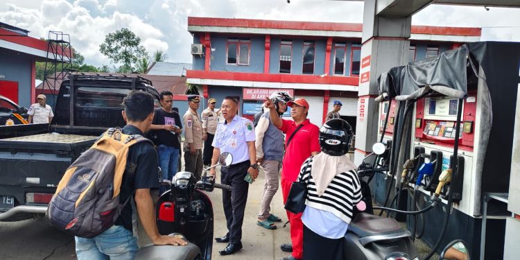 Satgas Hulu Sungai Utara Sidak SPBU untuk Pastikan Kelancaran Distribusi BBM