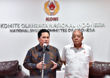 Menpora Erick Thohir dan Ketua KONI Pusat Bahas Sinergi Program Olahraga Nasional