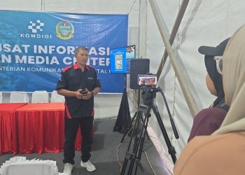 Media Center Kemkomdigi di Pandan Bantu Jurnalis Liput Bencana