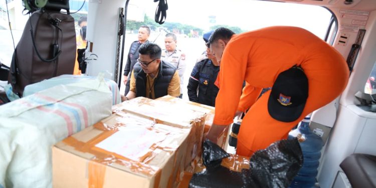 Polri Gunakan Helikopter AW169 untuk Salurkan Bantuan Kemanusiaan di Aceh Tamiang