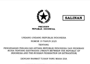 Presiden Prabowo Resmi Mengesahkan Perjanjian Ekstradisi dengan Rusia
