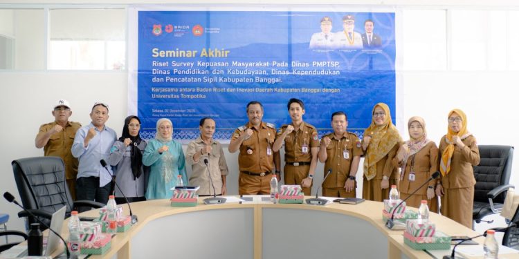 BRIDA Banggai Selesaikan Studi Kepuasan Publik untuk Tingkatkan Layanan