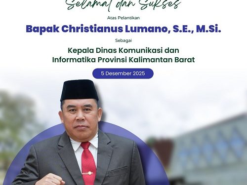 Christianus Lumano Dilantik sebagai Kadiskominfo Kalbar, Fokus pada Transformasi Digital