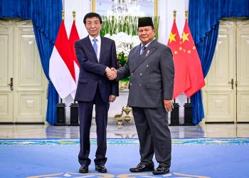 Presiden Prabowo Sambut Ketua MPR Tiongkok Wang Huning di Istana Merdeka